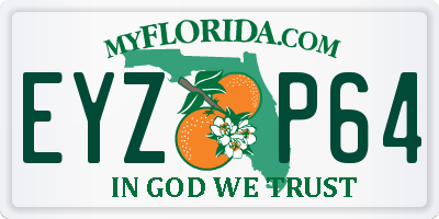FL license plate EYZP64