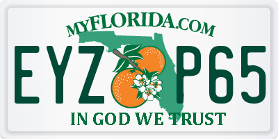 FL license plate EYZP65