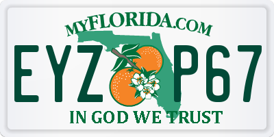 FL license plate EYZP67