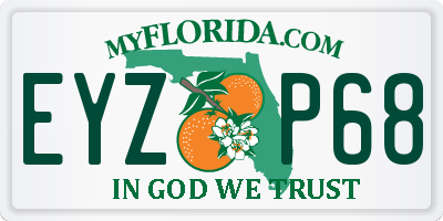 FL license plate EYZP68
