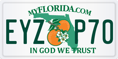 FL license plate EYZP70