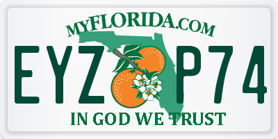 FL license plate EYZP74