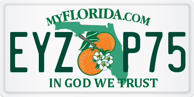 FL license plate EYZP75