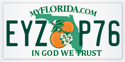 FL license plate EYZP76