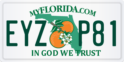 FL license plate EYZP81