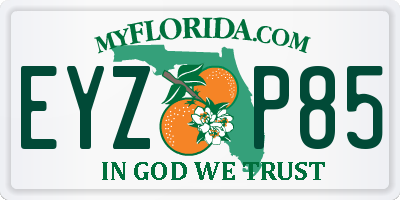 FL license plate EYZP85