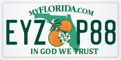 FL license plate EYZP88