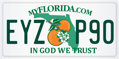 FL license plate EYZP90