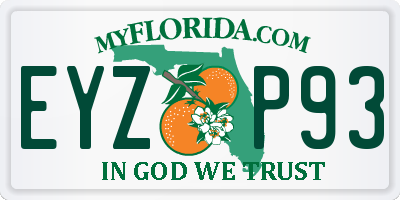 FL license plate EYZP93