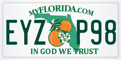 FL license plate EYZP98