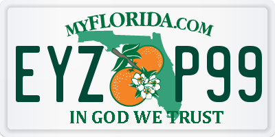FL license plate EYZP99