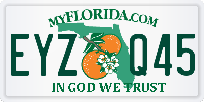 FL license plate EYZQ45