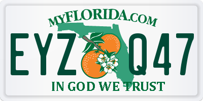 FL license plate EYZQ47