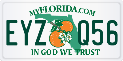 FL license plate EYZQ56