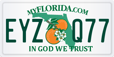 FL license plate EYZQ77