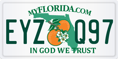 FL license plate EYZQ97
