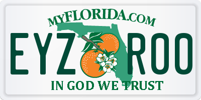 FL license plate EYZR00