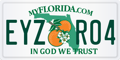 FL license plate EYZR04