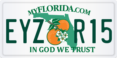 FL license plate EYZR15