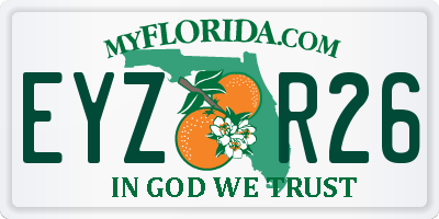 FL license plate EYZR26