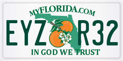 FL license plate EYZR32