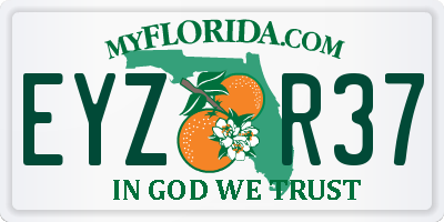 FL license plate EYZR37