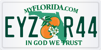 FL license plate EYZR44