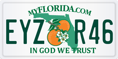 FL license plate EYZR46