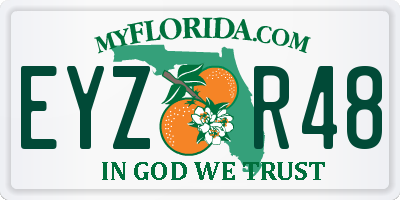 FL license plate EYZR48
