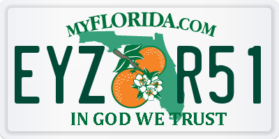 FL license plate EYZR51
