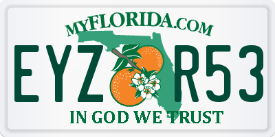 FL license plate EYZR53