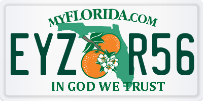 FL license plate EYZR56
