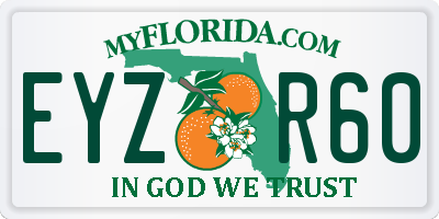 FL license plate EYZR60