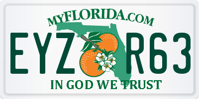 FL license plate EYZR63