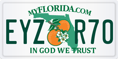FL license plate EYZR70