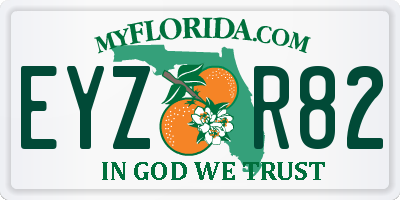 FL license plate EYZR82