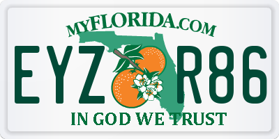 FL license plate EYZR86