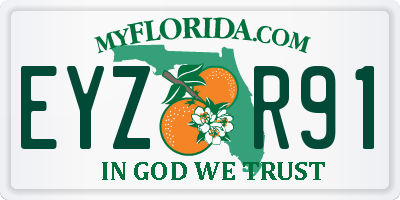 FL license plate EYZR91