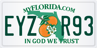 FL license plate EYZR93