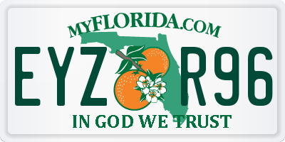 FL license plate EYZR96