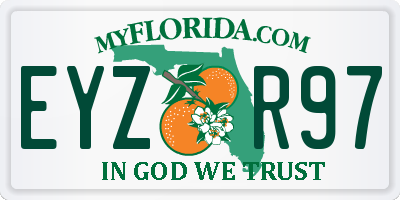 FL license plate EYZR97