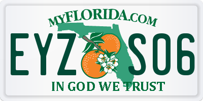 FL license plate EYZS06