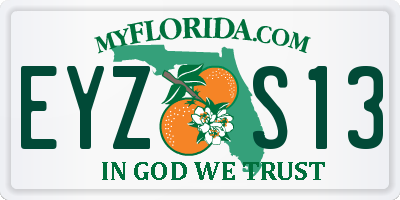 FL license plate EYZS13