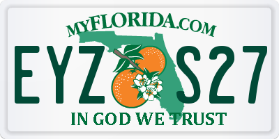 FL license plate EYZS27