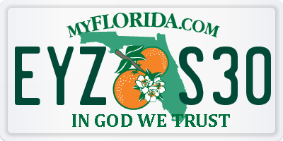 FL license plate EYZS30