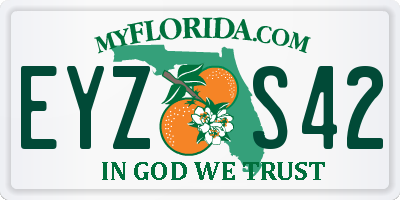 FL license plate EYZS42