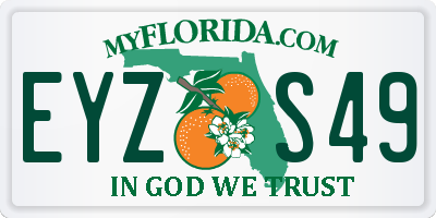 FL license plate EYZS49
