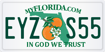 FL license plate EYZS55