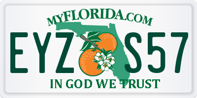 FL license plate EYZS57