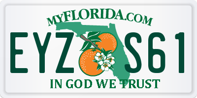 FL license plate EYZS61
